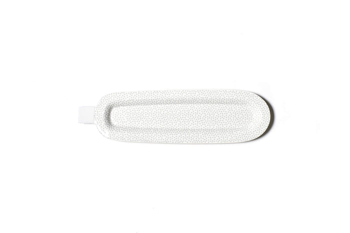Stone Small Dot Mini Entertaining Skinny Oval Platter Happy Everything