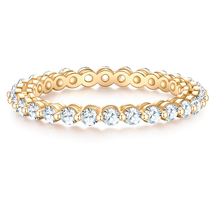 Ring CIRCLE gold mit Zirkonia