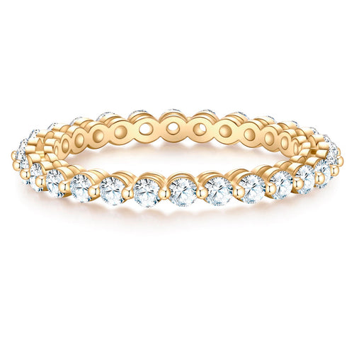 Ring CIRCLE gold mit Zirkonia