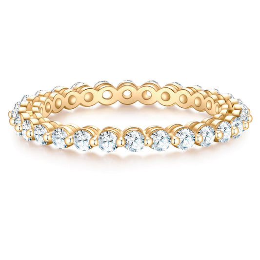 Ring CIRCLE gold mit Zirkonia