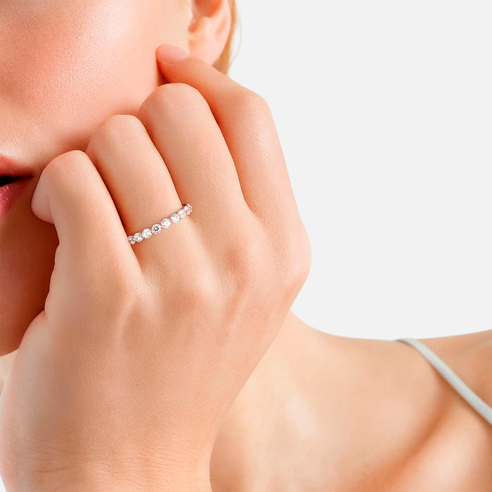 Ring CIRCLE silber mit Zirkonia