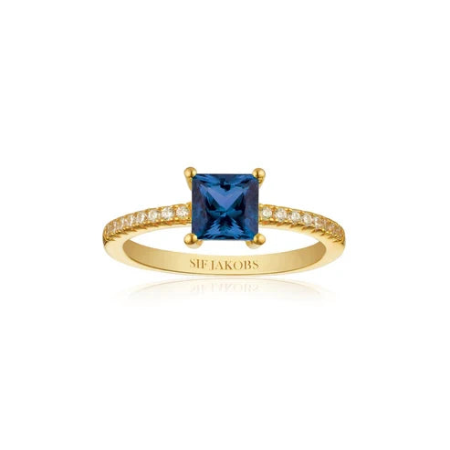 Ring Ellera Quadrato - SJ-R42280-BLCZ-YG-56