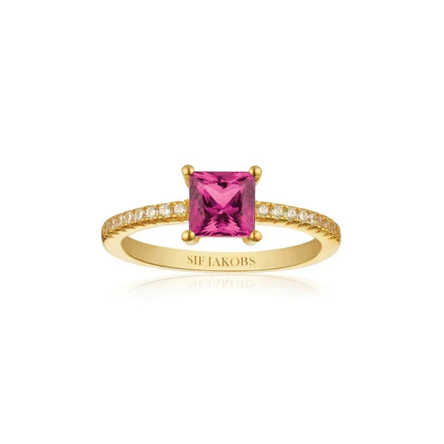 Ring Ellera Quadrato - SJ-R42280-PKCZ-YG-56