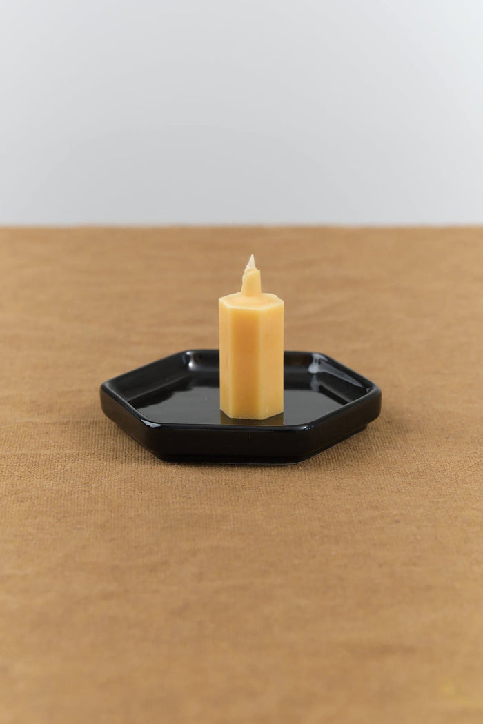 Daiyo Home Candle Holders Rockaku Ceramic Candle Plate
