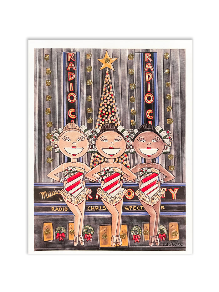 Rockette Glitter Card
