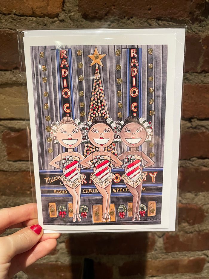 Rockette Glitter Card
