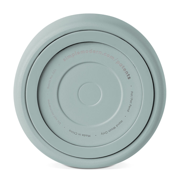 Silicone bottom in soft sage green color for ICE-100-SGS product, shown against neutral background with uniform muted celadon tone throughout