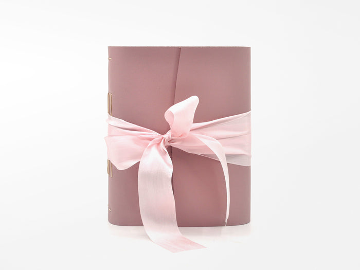 Rose Quartz One of a Kind Leather Journal