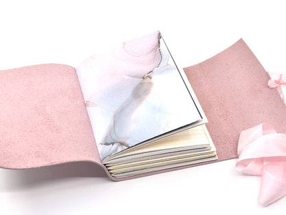 Rose Quartz One of a Kind Leather Journal