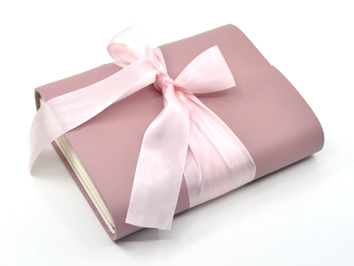 Rose Quartz One of a Kind Leather Journal
