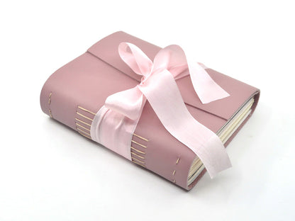Rose Quartz One of a Kind Leather Journal