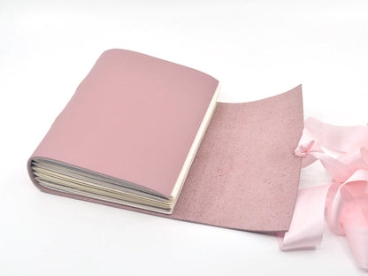 Rose Quartz One of a Kind Leather Journal