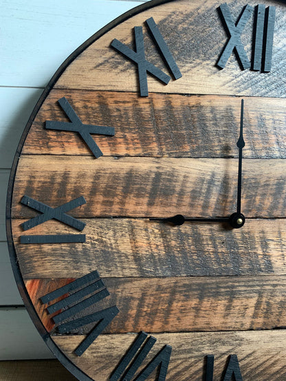 Rustic Barnwood Wall Clock