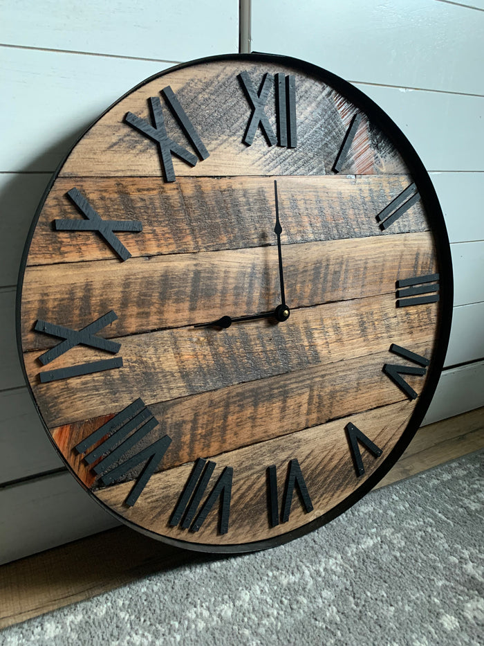 Rustic Barnwood Wall Clock