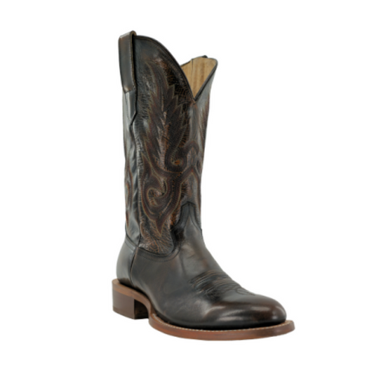 RW Ranch by R. Watson Men's Magic Brushoff Cowhide Boot in Brown