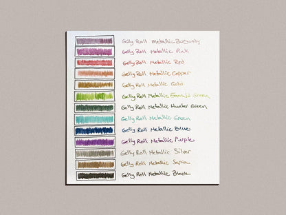 Sakura Gelly Roll Metallic 0.4MM Set of 10