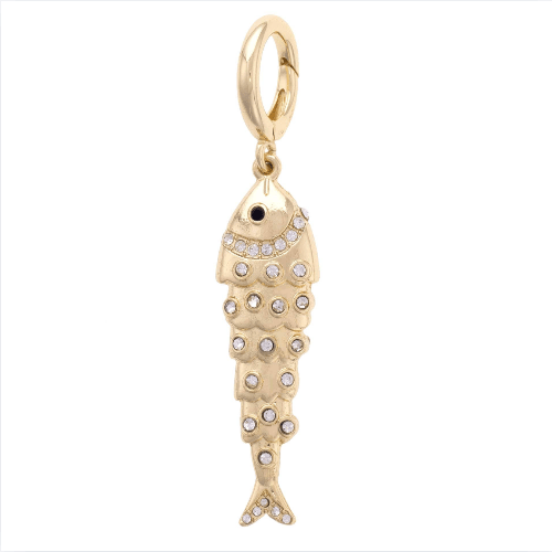Canvas Style Sardine Pendant Charm