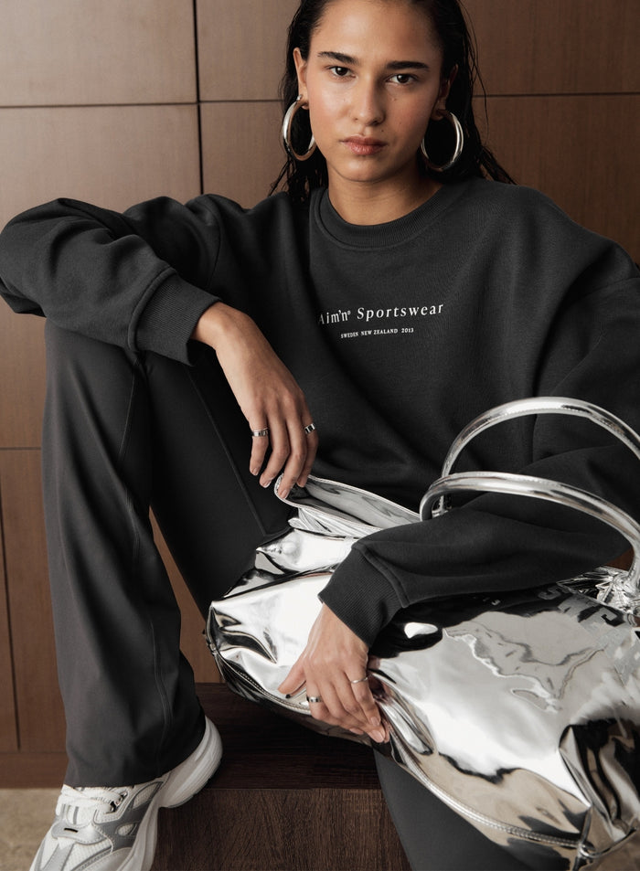 Shadow Grey Serif Sweatshirt