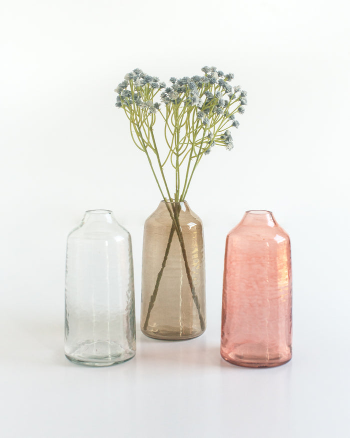 Siena Handblown Hammered Bud Vase