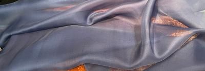 Silk Organza wide- Navy