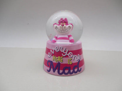 Silver Buffalo Alice in Wonderland Cheshire Cat 45mm Light Up Snow Globe