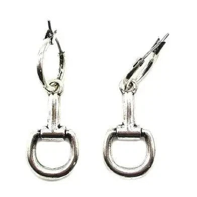 Silver Snaffle Bit Dangle Earrings