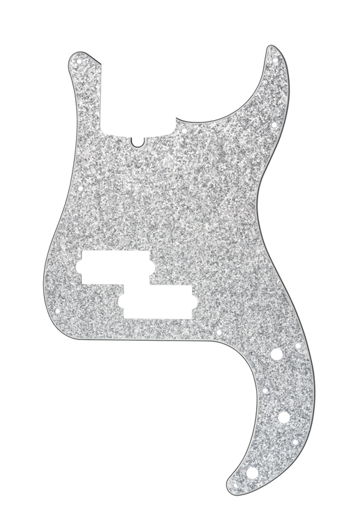 D'Andrea USA Silver Sparkle | P Bass Pickguard