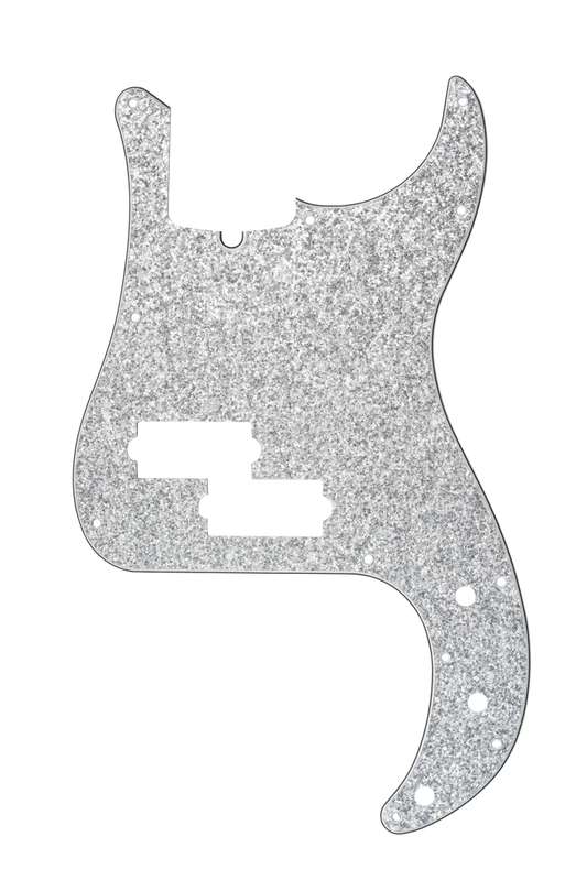 D'Andrea USA Silver Sparkle | P Bass Pickguard