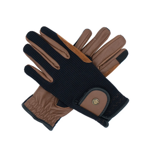 Sixteen Cypress Gloves - Black & Cognac