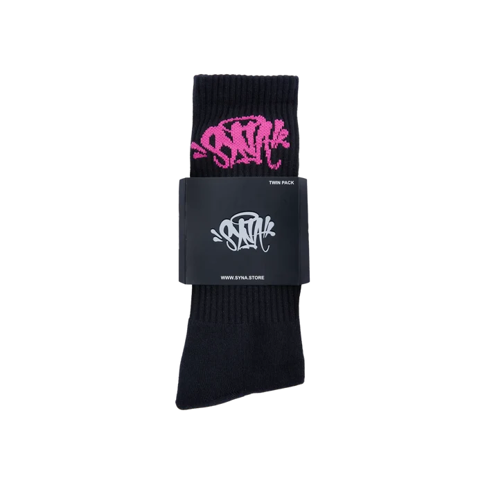 Skarpetki Syna World 2-Pack Black/Pink Syna World Skarpetki