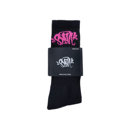 Skarpetki Syna World 2-Pack Black/Pink Syna World Skarpetki