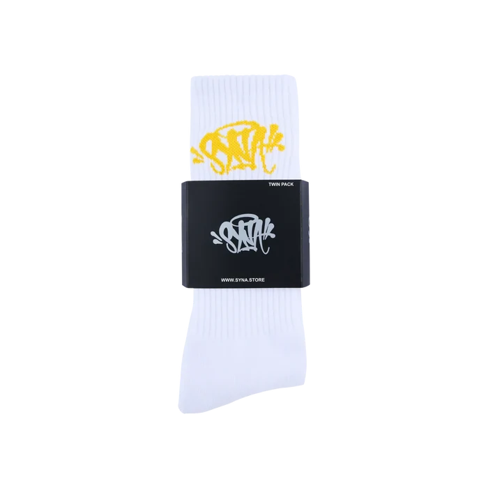 Skarpetki Syna World 2-Pack White/Yellow Syna World Skarpetki
