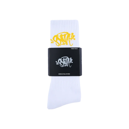 Skarpetki Syna World 2-Pack White/Yellow Syna World Skarpetki