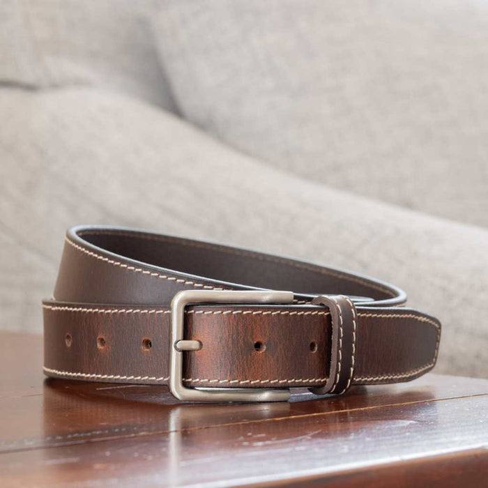 Slick City Leather Belt Set by Nickel Zero®