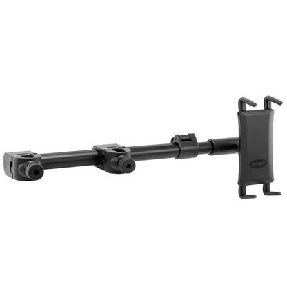 The Slim-Grip® Ultra Headrest Car Mount securely holds your iPhone, Galaxy, Note, iPad, and more with adjustable clamps and a telescopic arm—ideal for desks, bed frames, or rear seat entertainment.