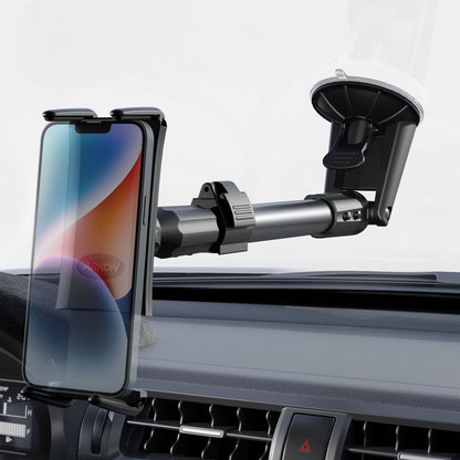 The Slim-Grip® Ultra Holder with Suction Mount securely attaches above your car’s air vents and can also mount to the windshield, keeping your phone in portrait mode and ensuring easy viewing while driving.