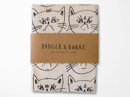 Snitty Kitty Life Is Beautiful Tea Towel
