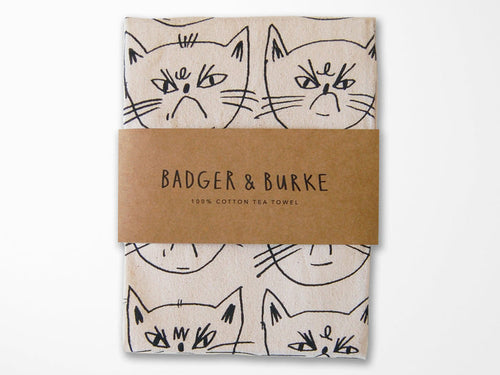 Snitty Kitty Life Is Beautiful Tea Towel
