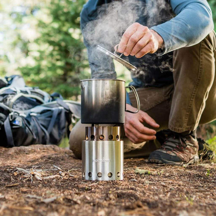 Solo Stove Pot 900 30 oz Lightweight Stainless Steel Cooking Pot