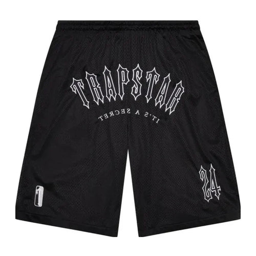 Spodenki Trapstar Irongate Arch Basketball Shorts Black TRAPSTAR Spodnie