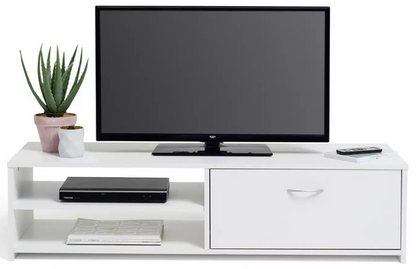 Habitat Squares 1 Drawer TV Unit - White ( B Grade 35899 )