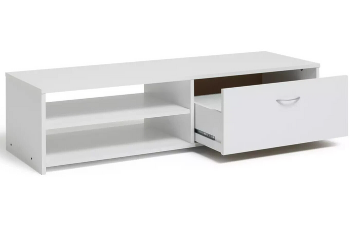 Habitat Squares 1 Drawer TV Unit - White ( B Grade 35899 )