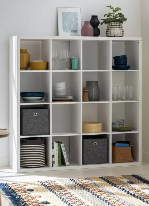 Squares Plus 16 Cube Storage Unit - White | Modular Home Storage