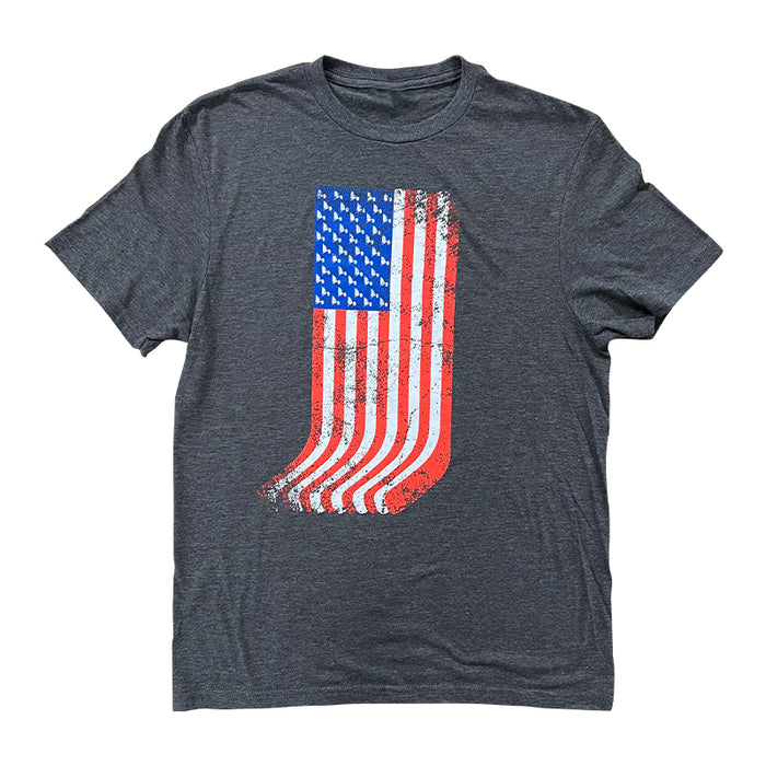 ST. LOUIS BLUES FISH BOWL FLAG STICKS TEE - CHARCOAL T-Shirt Fishbowl Hockey