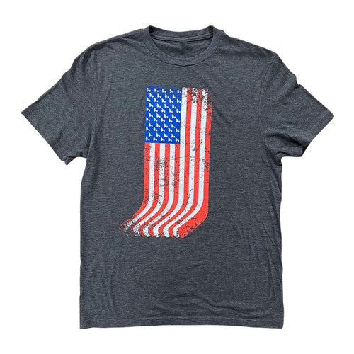 ST. LOUIS BLUES FISH BOWL FLAG STICKS TEE - CHARCOAL T-Shirt Fishbowl Hockey