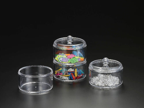Huang Acrylic Stackable Round Dish W/ Lid