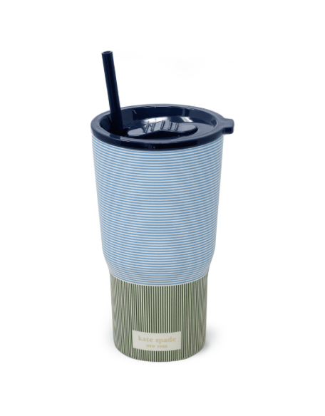 Kate Spade Stainless Steel 20oz Tumbler, Petite Stripe