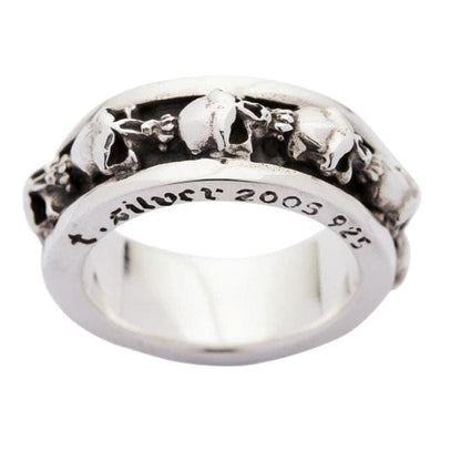 Heavy Sterling Silver Skull Ring