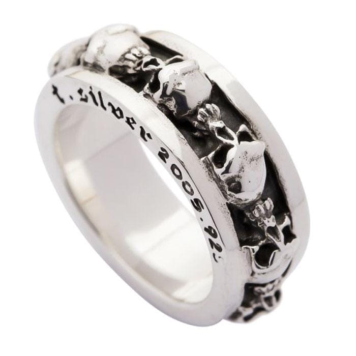 Handcrafted Stack Skull Ring