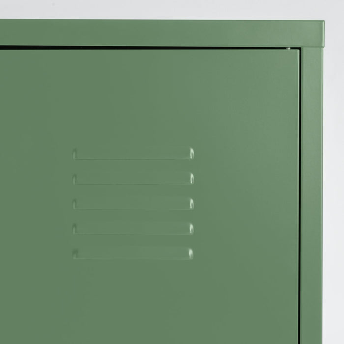Stevie Tall 1 Door 4 Shelf Locker - Green | Vertical Space Solution